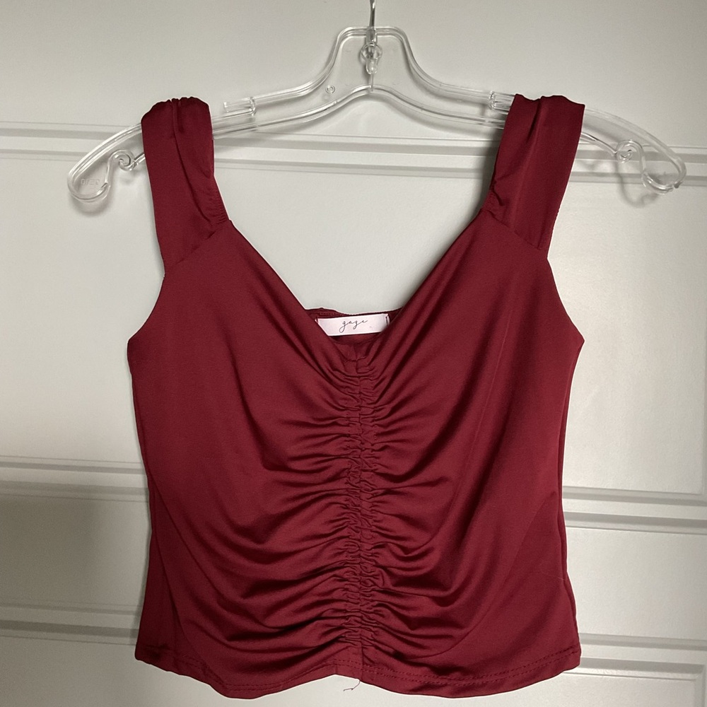 Burgundy Sweetheart Tank Top - Picture 6 of 7